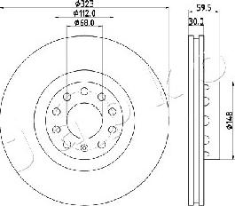 Japko 600922 - Спирачен диск vvparts.bg