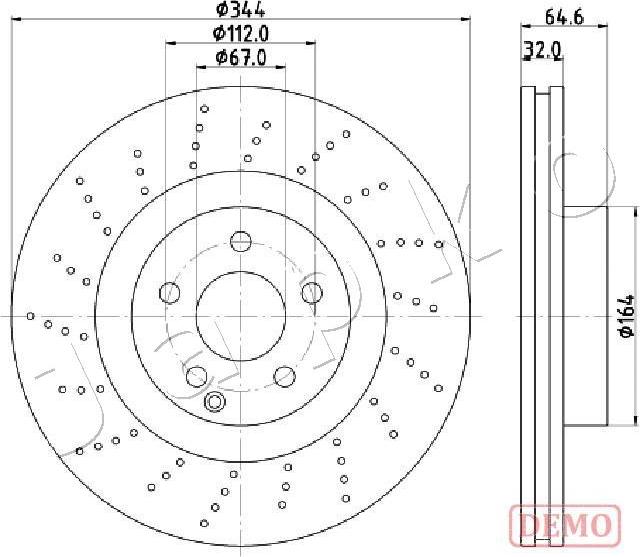 Japko 600558C - Спирачен диск vvparts.bg