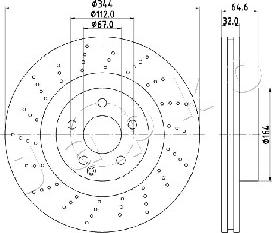 Japko 600558 - Спирачен диск vvparts.bg