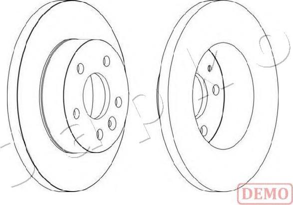 Japko 60056C - Спирачен диск vvparts.bg