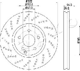 Japko 600520 - Спирачен диск vvparts.bg