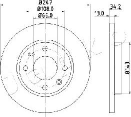 Japko 600630 - Спирачен диск vvparts.bg