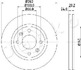 Japko 600632 - Спирачен диск vvparts.bg