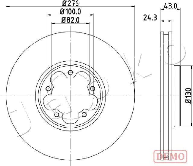 Japko 600356C - Спирачен диск vvparts.bg