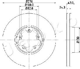 Japko 600356 - Спирачен диск vvparts.bg