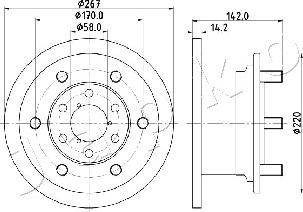 Japko 600254 - Спирачен диск vvparts.bg