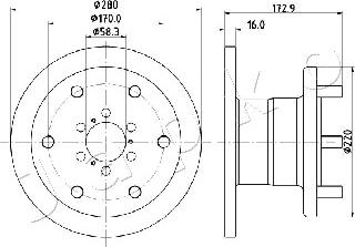 Japko 600255 - Спирачен диск vvparts.bg