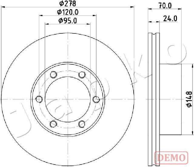 Japko 600715C - Спирачен диск vvparts.bg