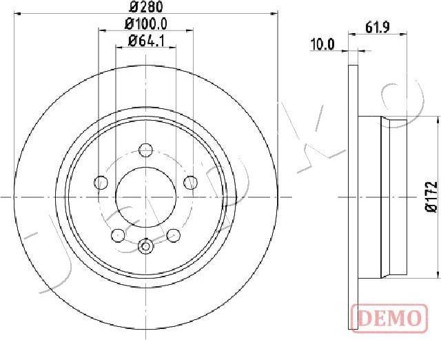 Japko 61426C - Спирачен диск vvparts.bg