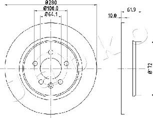 Japko 61426 - Спирачен диск vvparts.bg