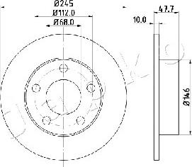 Japko 610905 - Спирачен диск vvparts.bg