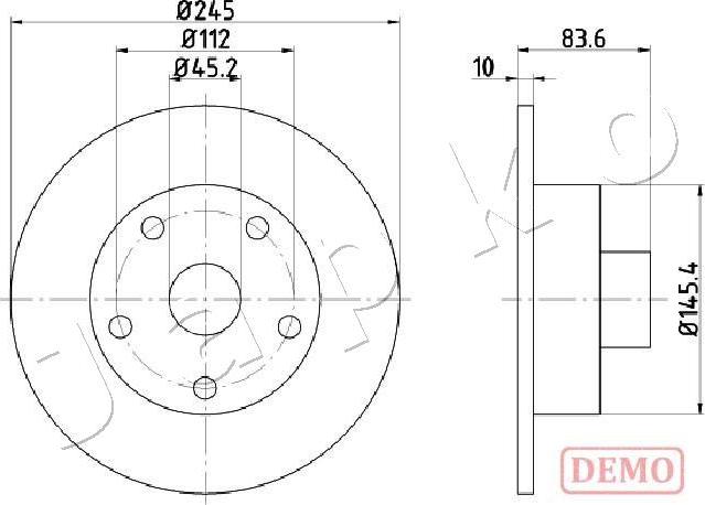 Japko 610906C - Спирачен диск vvparts.bg