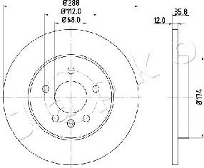 Japko 610908 - Спирачен диск vvparts.bg