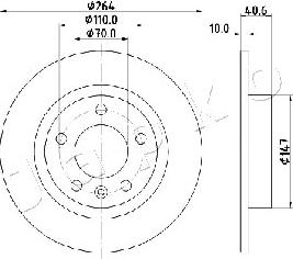 Japko 610400 - Спирачен диск vvparts.bg