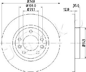 Japko 610408 - Спирачен диск vvparts.bg