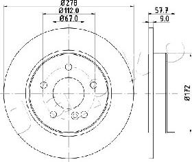 Japko 610508 - Спирачен диск vvparts.bg