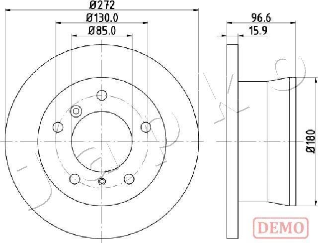 Japko 610526C - Спирачен диск vvparts.bg