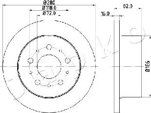 Japko 610609 - Спирачен диск vvparts.bg