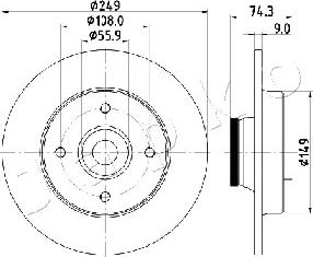 Japko 610607 - Спирачен диск vvparts.bg