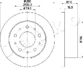 Japko 610611 - Спирачен диск vvparts.bg