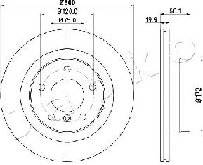 Japko 610101 - Спирачен диск vvparts.bg