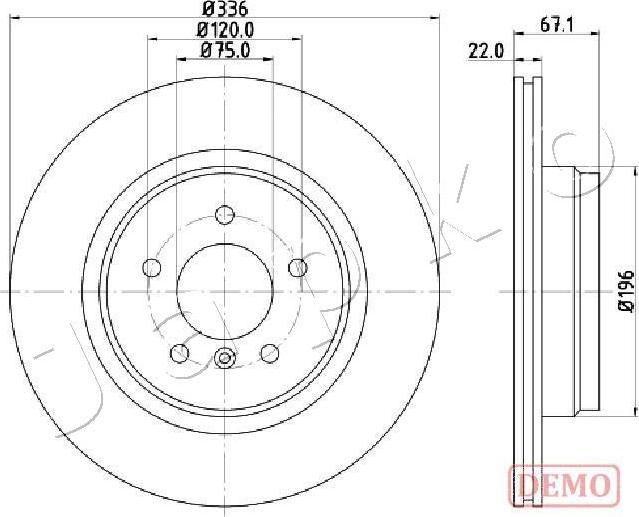 Japko 610114C - Спирачен диск vvparts.bg