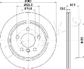 Japko 610116 - Спирачен диск vvparts.bg