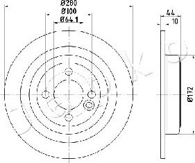 Japko 610133 - Спирачен диск vvparts.bg