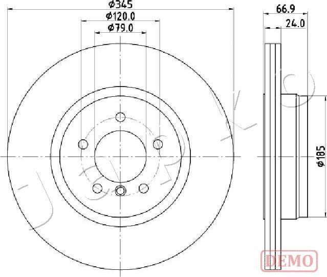 Japko 610126C - Спирачен диск vvparts.bg