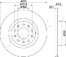 Japko 610205 - Спирачен диск vvparts.bg