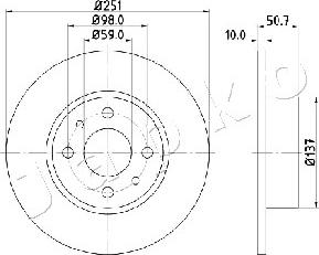 Japko 610206 - Спирачен диск vvparts.bg