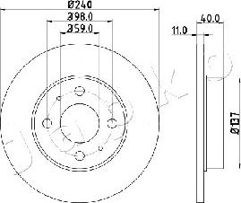 Japko 610200 - Спирачен диск vvparts.bg