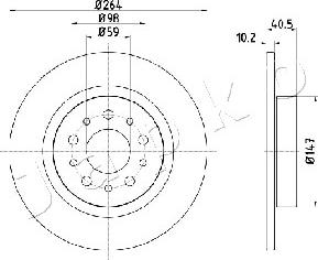 Japko 610212 - Спирачен диск vvparts.bg