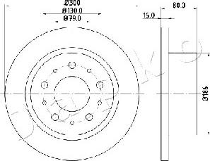 Japko 610217 - Спирачен диск vvparts.bg