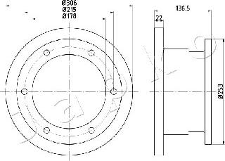 Japko 610224 - Спирачен диск vvparts.bg