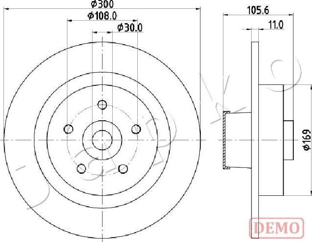 Japko 610700C - Спирачен диск vvparts.bg