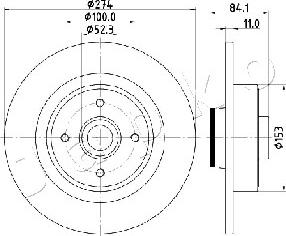 Japko 610703 - Спирачен диск vvparts.bg