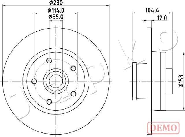 Japko 61132C - Спирачен диск vvparts.bg