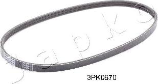 Japko 3PK670 - Пистов ремък vvparts.bg