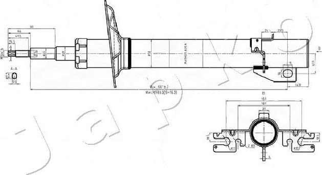 Japko MJ00552 - Амортисьор vvparts.bg