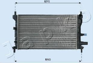 Japko RDA053060 - Радиатор, охлаждане на двигателя vvparts.bg