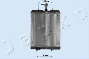 Japko RDA033068 - Радиатор, охлаждане на двигателя vvparts.bg