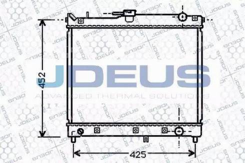 Jdeus 042M16 - Радиатор, охлаждане на двигателя vvparts.bg