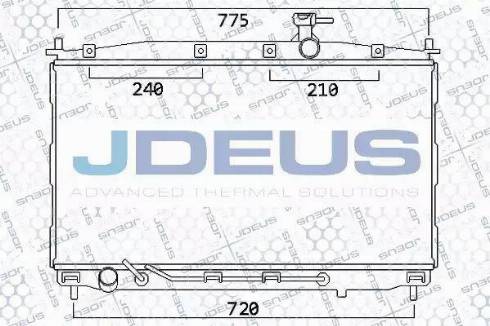 Jdeus 054M38 - Радиатор, охлаждане на двигателя vvparts.bg
