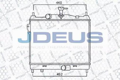 Jdeus 054M32 - Радиатор, охлаждане на двигателя vvparts.bg