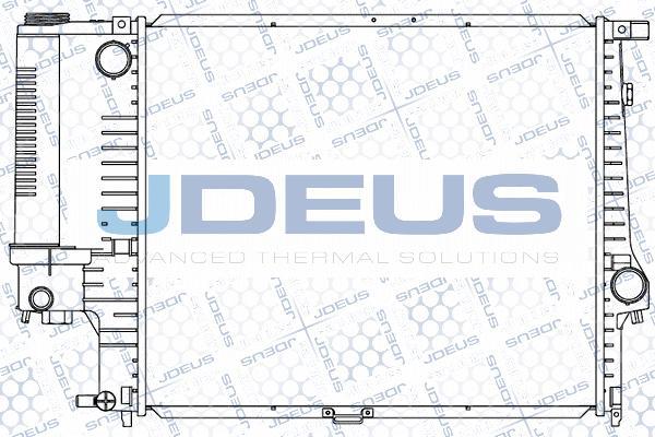 Jdeus 005M47 - Радиатор, охлаждане на двигателя vvparts.bg