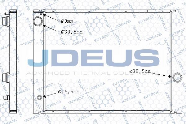 Jdeus 005M33A - Радиатор, охлаждане на двигателя vvparts.bg