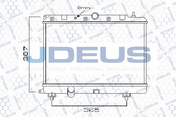 Jdeus 002M02 - Радиатор, охлаждане на двигателя vvparts.bg