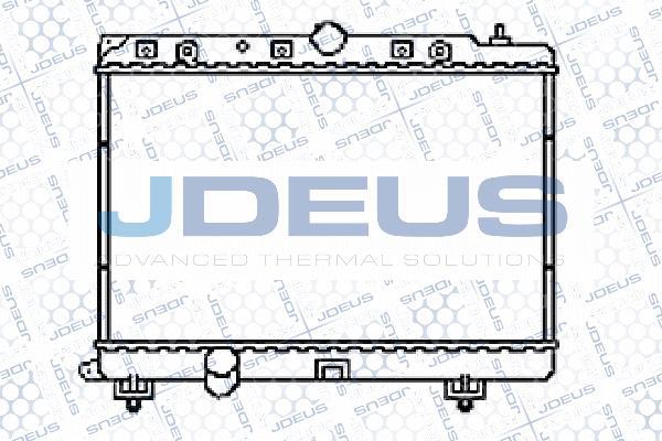 Jdeus 002M12 - Радиатор, охлаждане на двигателя vvparts.bg