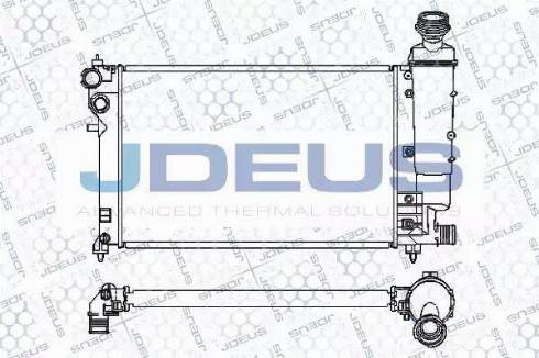 Jdeus 007M49 - Радиатор, охлаждане на двигателя vvparts.bg